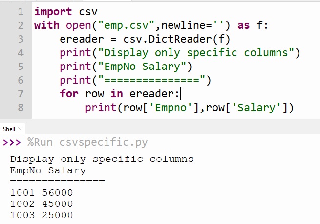 Read Specific Columns From Csv File In Python Technocrash 9798